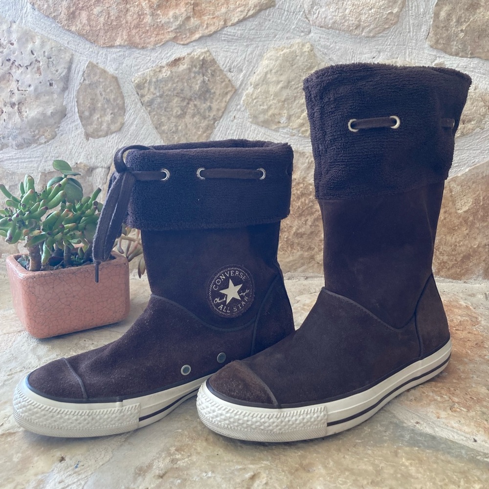 Converse All Star Andover Suede Boots Brown | Size 4.5 Kids | 7 Wmns